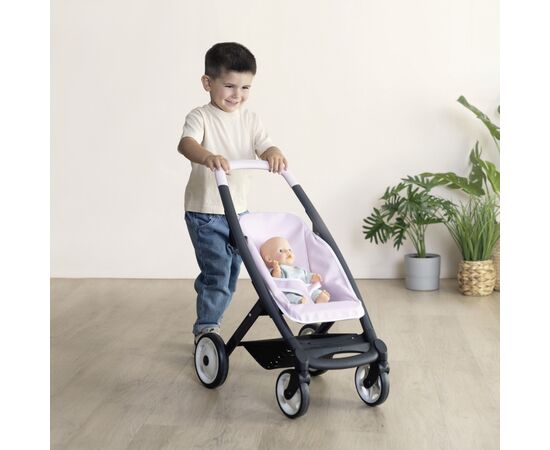 Коляска для кукол Smoby Maxi-Cosi 3 в 1. розовая жемчужина со съемной люлькой, 55 x 39 x 64 см, 3+ (7600253121), изображение 4 Коляска для кукол Smoby Maxi-Cosi 3 в 1. розовая жемчужина со съемной люлькой, 55 x 39 x 64 см, 3+ (7600253121), изображение 4