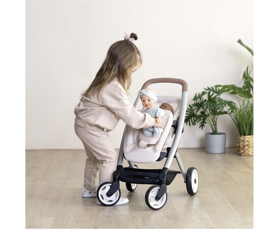 Коляска для кукол Smoby для двойни Maxi-Cosi Айвори, 54 х 38,5 х 64 см, 3+ (7600253222), изображение 3 Коляска для кукол Smoby для двойни Maxi-Cosi Айвори, 54 х 38,5 х 64 см, 3+ (7600253222), изображение 3