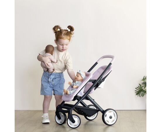 Коляска для кукол Smoby для двойни Maxi-Cosi Розовый жемчуг, 54 х 38, 5 х 64 см, 3+ (7600253221), изображение 6 Коляска для кукол Smoby для двойни Maxi-Cosi Розовый жемчуг, 54 х 38, 5 х 64 см, 3+ (7600253221), изображение 6