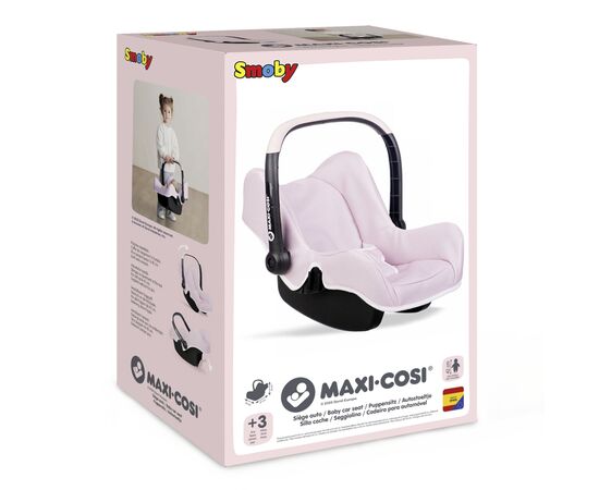 Аксессуар к кукле Smoby Кресло-переноска Maxi-Cosi Розовый жемчуг, 31 x 48 x 37 см, 3+ (7600240241), изображение 2 Аксессуар к кукле Smoby Кресло-переноска Maxi-Cosi Розовый жемчуг, 31 x 48 x 37 см, 3+ (7600240241), изображение 2