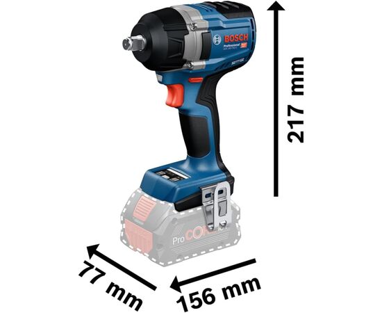 Гайковерт Bosch GDS 18V-750C 18V, до 3000об/хв, 270/380/750Нм, квадрат 1/2", 1.7кг (без АКБ та ЗП) (0.601.9L9.000), зображення 2 Гайковерт Bosch GDS 18V-750C 18V, до 3000об/хв, 270/380/750Нм, квадрат 1/2", 1.7кг (без АКБ та ЗП) (0.601.9L9.000), зображення 2