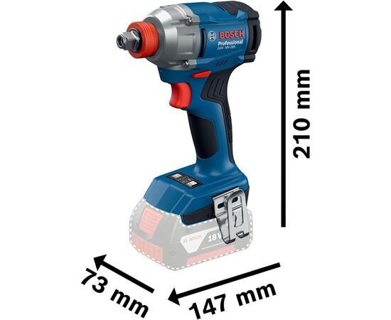 Гайковерт Bosch GDX 18V-285 18V, до 3600об/хв, 285Нм, квадрат 1/2", 1.1кг (0.601.9N2.120), зображення 2 Гайковерт Bosch GDX 18V-285 18V, до 3600об/хв, 285Нм, квадрат 1/2", 1.1кг (0.601.9N2.120), зображення 2