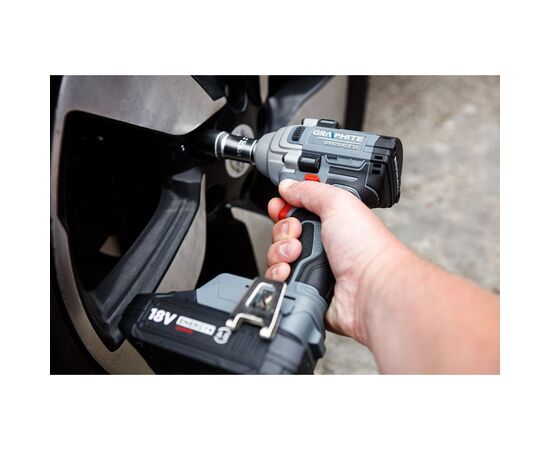 Гайковерт Graphite Energy+ 18V, бесщеточный, 2600об/мин, 330Нм, 1/2", 0.9кг (без АКБ и ЗУ) (58G028-1), изображение 5 Гайковерт Graphite Energy+ 18V, бесщеточный, 2600об/мин, 330Нм, 1/2", 0.9кг (без АКБ и ЗУ) (58G028-1), изображение 5