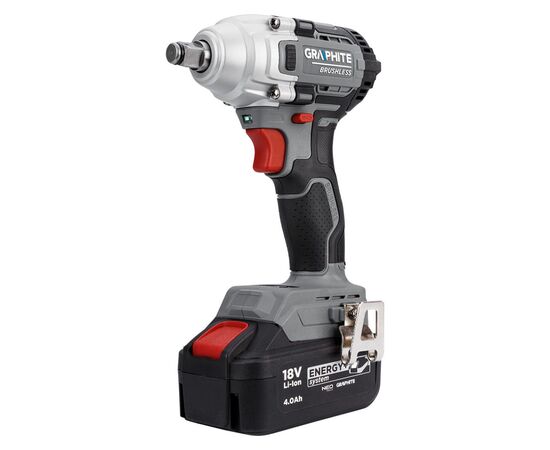 Гайковерт Graphite Energy+ 18V, бесщеточный, 2600об/мин, 330Нм, 1/2", 0.9кг (без АКБ и ЗУ) (58G028-1), изображение 7 Гайковерт Graphite Energy+ 18V, бесщеточный, 2600об/мин, 330Нм, 1/2", 0.9кг (без АКБ и ЗУ) (58G028-1), изображение 7