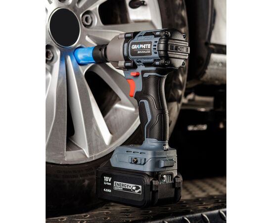 Гайковерт Energy+ 18V, бесщеточный, 2600об/мин, 450Нм, 1/2", 3 скорости (без АКБ и ЗУ) Graphite (58G038), изображение 3 Гайковерт Energy+ 18V, бесщеточный, 2600об/мин, 450Нм, 1/2", 3 скорости (без АКБ и ЗУ) Graphite (58G038), изображение 3