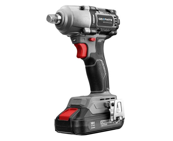 Гайковерт Energy+ 18V, бесщеточный, 2600об/мин, 450Нм, 1/2", 3 скорости (без АКБ и ЗУ) Graphite (58G038), изображение 8 Гайковерт Energy+ 18V, бесщеточный, 2600об/мин, 450Нм, 1/2", 3 скорости (без АКБ и ЗУ) Graphite (58G038), изображение 8