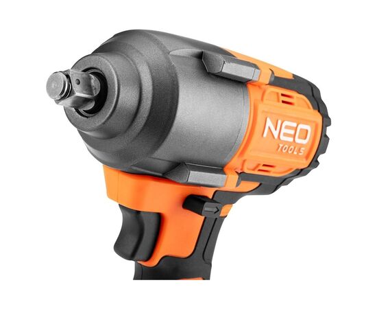 Гайковерт Neo Tools Energy+ 18V, бесщеточный, 2400об/мин, 850Нм, 1/2", 3 скорости (без АКБ и ЗУ) (04-608), изображение 8 Гайковерт Neo Tools Energy+ 18V, бесщеточный, 2400об/мин, 850Нм, 1/2", 3 скорости (без АКБ и ЗУ) (04-608), изображение 8