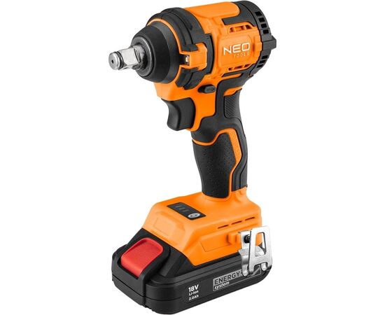 Гайковерт Neo Tools Energy+ 18V, безщітковий, 2500об/хв, 350Нм, 1/2", 3 швидкості, 1.1кг (без АКБ та ЗП) (04-613), зображення 6 Гайковерт Neo Tools Energy+ 18V, безщітковий, 2500об/хв, 350Нм, 1/2", 3 швидкості, 1.1кг (без АКБ та ЗП) (04-613), зображення 6