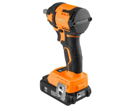 Гайковерт Neo Tools Energy+ 18V, безщітковий, 2500об/хв, 350Нм, 1/2", 3 швидкості, 1.1кг (без АКБ та ЗП) (04-613), зображення 7 Гайковерт Neo Tools Energy+ 18V, безщітковий, 2500об/хв, 350Нм, 1/2", 3 швидкості, 1.1кг (без АКБ та ЗП) (04-613), зображення 7