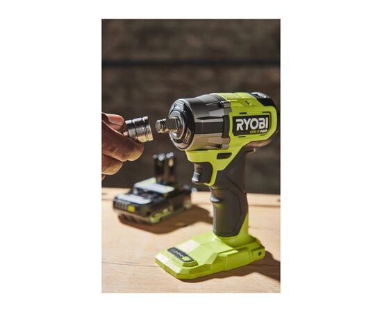 Гайковерт Ryobi ударный ONE+ HP RIW18C-0 18V, 2800об/х, в 450Нм, 1/2"m 4 скорости (без АКБ и ЗУ) (5133005898), изображение 2 Гайковерт Ryobi ударный ONE+ HP RIW18C-0 18V, 2800об/х, в 450Нм, 1/2"m 4 скорости (без АКБ и ЗУ) (5133005898), изображение 2