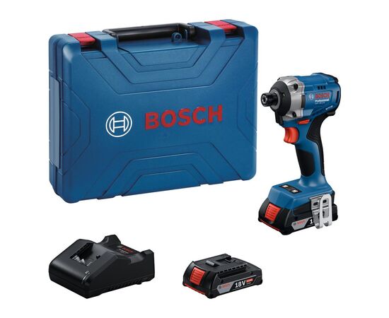 Гайковерт Bosch GDR 18V-215 18V, 2х2Ah, 3800об/хв, 215Нм, M6-M16, кейс (0.601.9N2.022), зображення 2 Гайковерт Bosch GDR 18V-215 18V, 2х2Ah, 3800об/хв, 215Нм, M6-M16, кейс (0.601.9N2.022), зображення 2