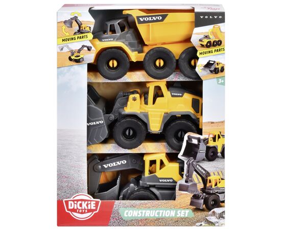 Спецтехніка Dickie Toys Вольво. Автоконструктор, 3 машини (3722015), зображення 4 Спецтехніка Dickie Toys Вольво. Автоконструктор, 3 машини (3722015), зображення 4