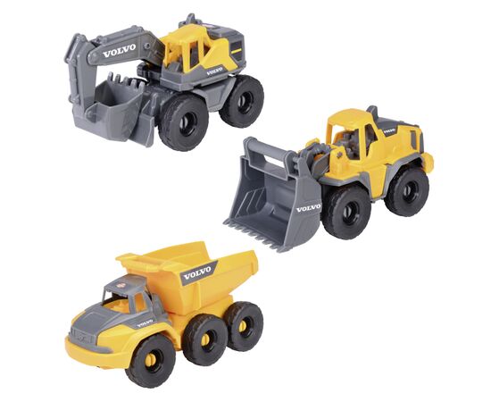 Спецтехника Dickie Toys Вольво. Автоконструктор, 3 машины (3722015)