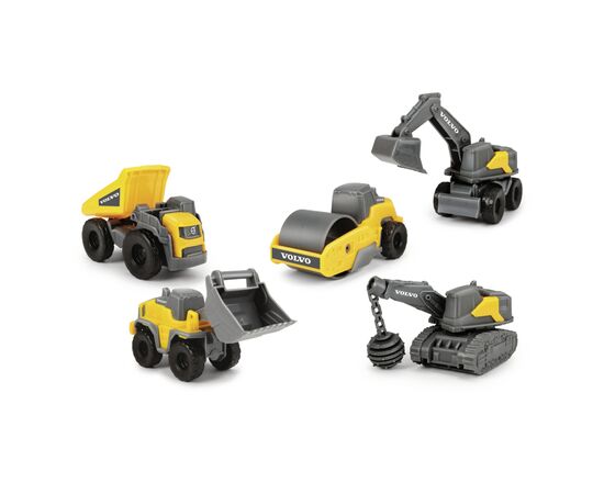 Спецтехніка Dickie Toys Вольво. Мікроробітники, 5 машин (3722008)