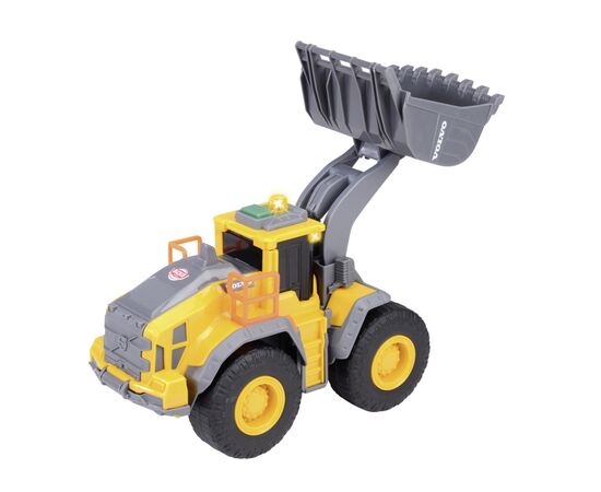 Спецтехника Dickie Toys Погрузчик Вольво со звуковыми и световыми эффектами, 23 см (3723006), изображение 2 Спецтехника Dickie Toys Погрузчик Вольво со звуковыми и световыми эффектами, 23 см (3723006), изображение 2