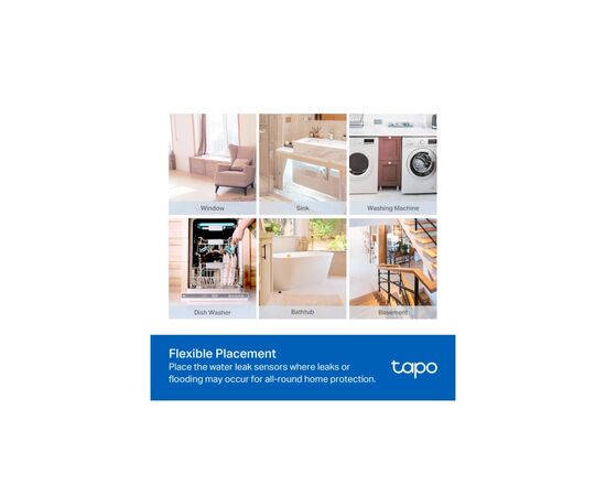 Датчик затопления TP-Link Tapo T300 smart (Tapo T300), изображение 8 Датчик затопления TP-Link Tapo T300 smart (Tapo T300), изображение 8