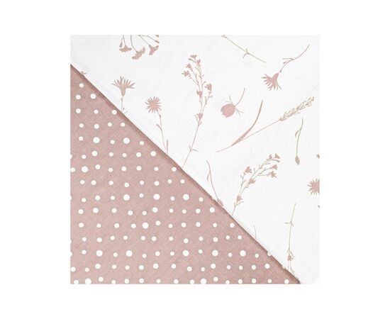 Постільна білизна Home Line Волошки/горох рожево-ліловий на білому, бязь, полуторний (178709), зображення 2 Постільна білизна Home Line Волошки/горох рожево-ліловий на білому, бязь, полуторний (178709), зображення 2