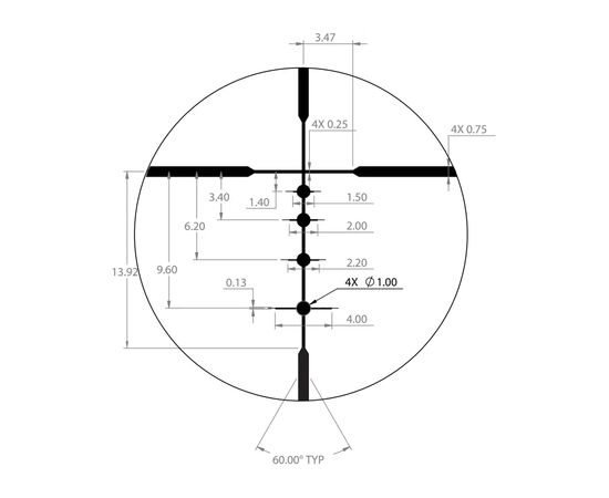 Оптический прицел Bushnell R3 3-9x50 сітка DOA Quick Ballistic (R3-3950S11), изображение 6 Оптический прицел Bushnell R3 3-9x50 сітка DOA Quick Ballistic (R3-3950S11), изображение 6