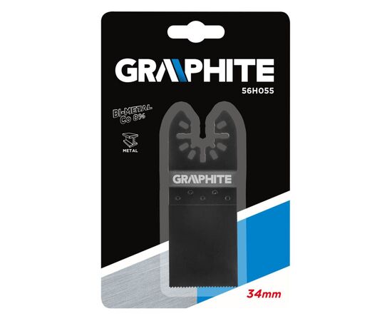 Полотно Graphite пильное погружное по металлу, для реноватора, 34мм (56H055), изображение 3 Полотно Graphite пильное погружное по металлу, для реноватора, 34мм (56H055), изображение 3