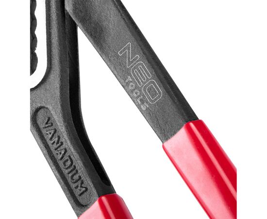 Клещи Neo Tools переставные, 45°, рабочий диапазон 0-38мм, 250мм (02-412), изображение 5 Клещи Neo Tools переставные, 45°, рабочий диапазон 0-38мм, 250мм (02-412), изображение 5