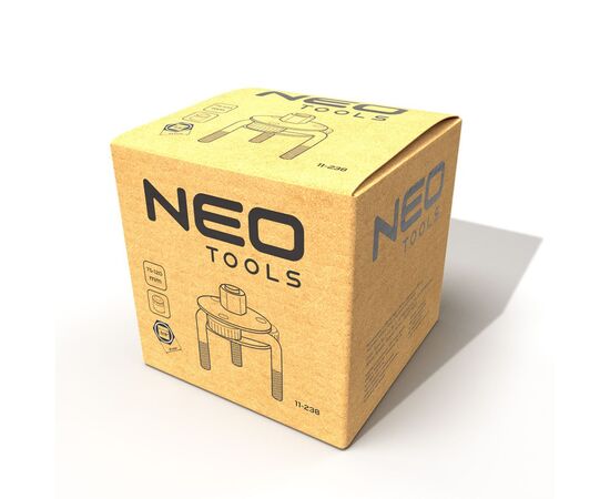 Автомобильный съемник Neo Tools масляного фильтра, рабочий диапазон 75-120мм (11-238), изображение 2 Автомобильный съемник Neo Tools масляного фильтра, рабочий диапазон 75-120мм (11-238), изображение 2