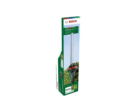 Кусторез Bosch UniversalHedgeCut 50 480Вт, 50см, шаг реза 26мм, 3.67 кг (0.600.8C0.501), изображение 2 Кусторез Bosch UniversalHedgeCut 50 480Вт, 50см, шаг реза 26мм, 3.67 кг (0.600.8C0.501), изображение 2