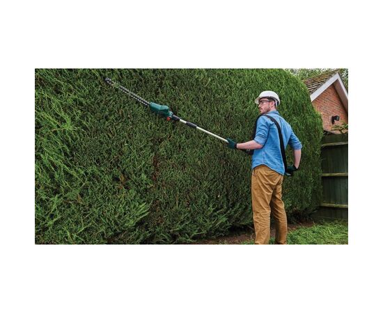 Кусторез Bosch аккумуляторный UniversalHedgePole 18 18V, 2.5Ah, 43мм, шаг реза 16мм, со штангой (0.600.8B3.000), изображение 6 Кусторез Bosch аккумуляторный UniversalHedgePole 18 18V, 2.5Ah, 43мм, шаг реза 16мм, со штангой (0.600.8B3.000), изображение 6