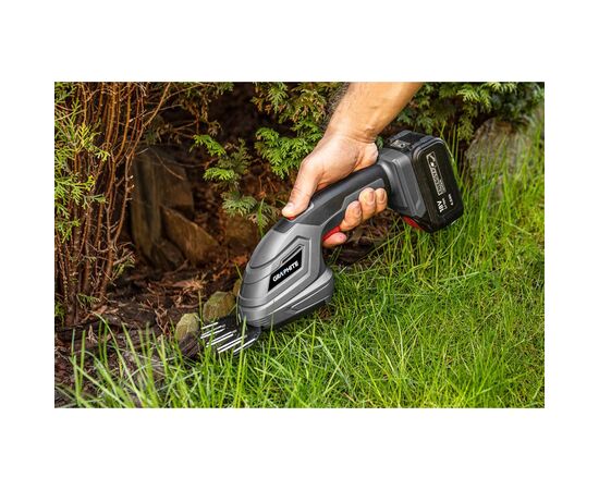 Кусторез Graphite ножницы для травы Energy+ 18V, 20см, шаг реза 8мм (без АКБ и ЗУ) (58GE119), изображение 3 Кусторез Graphite ножницы для травы Energy+ 18V, 20см, шаг реза 8мм (без АКБ и ЗУ) (58GE119), изображение 3