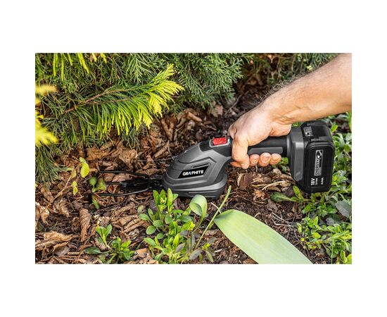 Кусторез Graphite ножницы для травы Energy+ 18V, 20см, шаг реза 8мм (без АКБ и ЗУ) (58GE119), изображение 4 Кусторез Graphite ножницы для травы Energy+ 18V, 20см, шаг реза 8мм (без АКБ и ЗУ) (58GE119), изображение 4