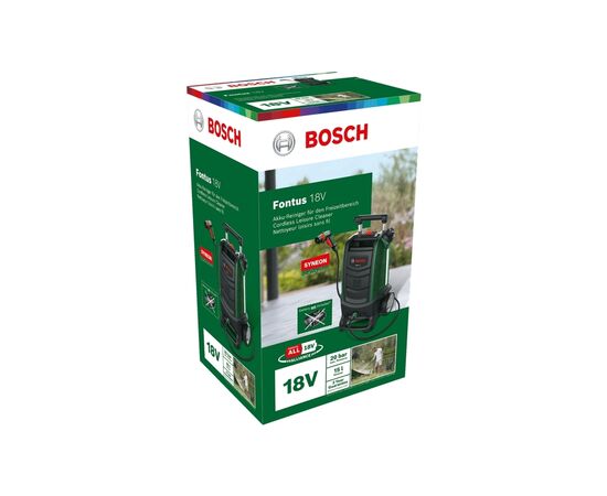 Мойка высокого давления Bosch Fontus 18V, 18V, 20бар, 386л/час (без АКБ и ЗУ) (0.600.8B6.102), изображение 12 Мойка высокого давления Bosch Fontus 18V, 18V, 20бар, 386л/час (без АКБ и ЗУ) (0.600.8B6.102), изображение 12