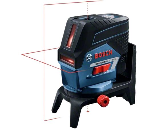 Лазерний нівелір Bosch Professional GCL2-50C+RM2+BT150 до 10м, ±0.3мм/м, 4AAx1.5В, IP54, штативі, чохол, мішеннь (0.601.066.G02), зображення 4 Лазерний нівелір Bosch Professional GCL2-50C+RM2+BT150 до 10м, ±0.3мм/м, 4AAx1.5В, IP54, штативі, чохол, мішеннь (0.601.066.G02), зображення 4