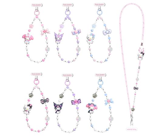 Игровой набор Pop Top Цепочка для телефона Hello Kitty и друзья - Милый стиль в ассортименте (25SM-008), изображение 2 Игровой набор Pop Top Цепочка для телефона Hello Kitty и друзья - Милый стиль в ассортименте (25SM-008), изображение 2