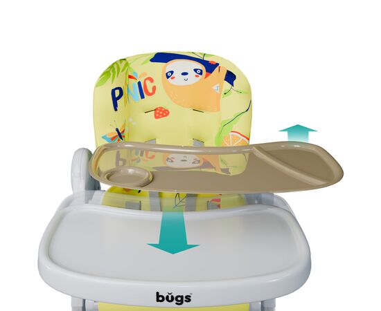 Стульчик для кормления Bugs Mango - Sunny Picnic (4823056510899), изображение 7 Стульчик для кормления Bugs Mango - Sunny Picnic (4823056510899), изображение 7