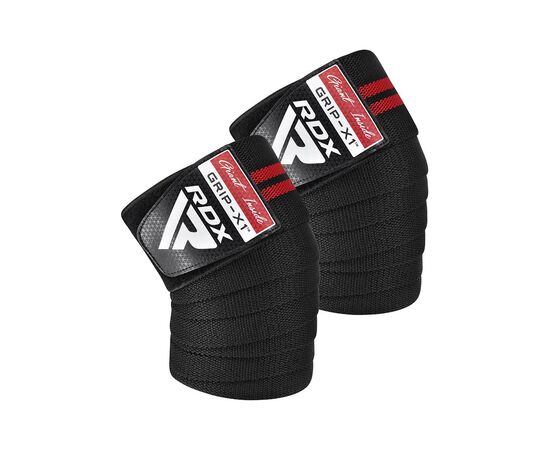 Бинт для спорта RDX KR11 Gym Knee Wrap Black/Red (WAH-KR11BR)