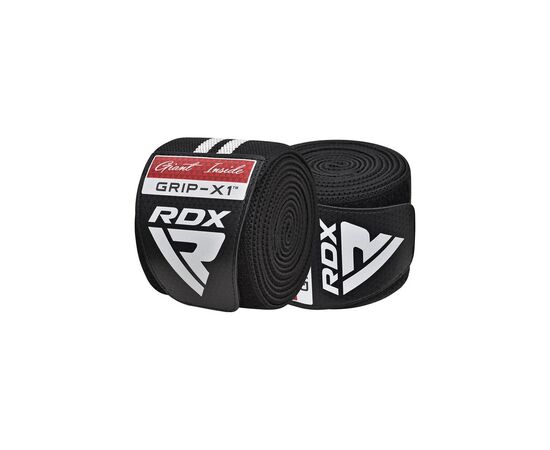 Бинт для спорта RDX KR11 Gym Knee Wrap Black/White (WAH-KR11BW), изображение 4 Бинт для спорта RDX KR11 Gym Knee Wrap Black/White (WAH-KR11BW), изображение 4