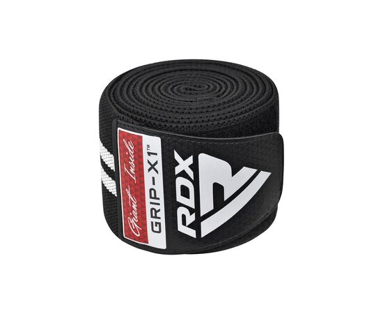 Бинт для спорта RDX KR11 Gym Knee Wrap Black/White (WAH-KR11BW), изображение 5 Бинт для спорта RDX KR11 Gym Knee Wrap Black/White (WAH-KR11BW), изображение 5