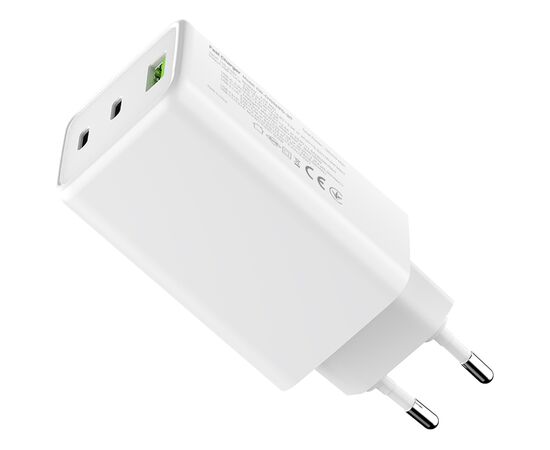 Зарядное устройство ColorWay C101B GaN Mini 100W PD PPS 2xUSB-C + USB-A white (CW-CHS061PD-WT), изображение 5 Зарядное устройство ColorWay C101B GaN Mini 100W PD PPS 2xUSB-C + USB-A white (CW-CHS061PD-WT), изображение 5