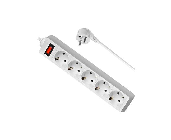Сетевой фильтр питания Defender ES 1.8m 5 роз. white (99481), изображение 5 Сетевой фильтр питания Defender ES 1.8m 5 роз. white (99481), изображение 5