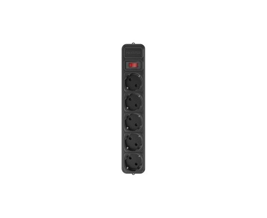 Сетевой фильтр питания Maxxter SPM5-G-15B чорний, 4.5 м кабель, 5 розеток (SPM5-G-15B), изображение 3 Сетевой фильтр питания Maxxter SPM5-G-15B чорний, 4.5 м кабель, 5 розеток (SPM5-G-15B), изображение 3