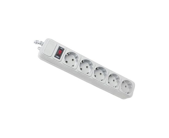 Сетевой фильтр питания Maxxter SPM5-G-6G серый 1,8 м кабель, 5 розеток (SPM5-G-6G), изображение 5 Сетевой фильтр питания Maxxter SPM5-G-6G серый 1,8 м кабель, 5 розеток (SPM5-G-6G), изображение 5