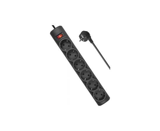 Сетевой фильтр питания Defender 153, 3 m, 6 роз, black (99495), изображение 3 Сетевой фильтр питания Defender 153, 3 m, 6 роз, black (99495), изображение 3