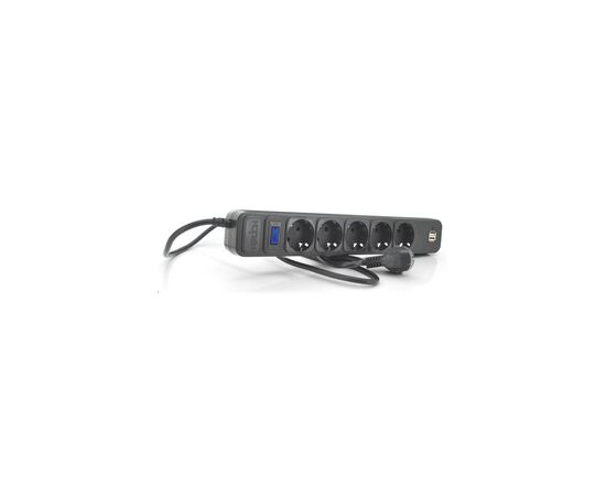 Сетевой фильтр питания Merlion 5 розеток, 1,8 м + 2*USB (B518U)