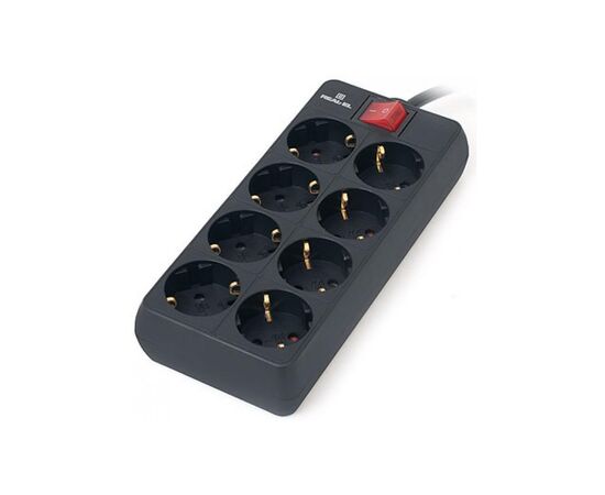 Сетевой фильтр питания REAL-EL REAL-EL RS-8 PROTECT, 1.8m, black (EL122300021), изображение 3 Сетевой фильтр питания REAL-EL REAL-EL RS-8 PROTECT, 1.8m, black (EL122300021), изображение 3