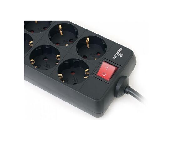 Сетевой фильтр питания REAL-EL REAL-EL RS-8 PROTECT, 1.8m, black (EL122300021), изображение 6 Сетевой фильтр питания REAL-EL REAL-EL RS-8 PROTECT, 1.8m, black (EL122300021), изображение 6