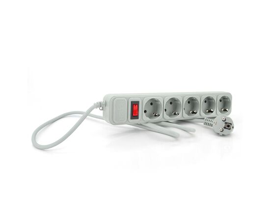 Сетевой фильтр питания Merlion 5 розеток, 10м, grey (G5100)