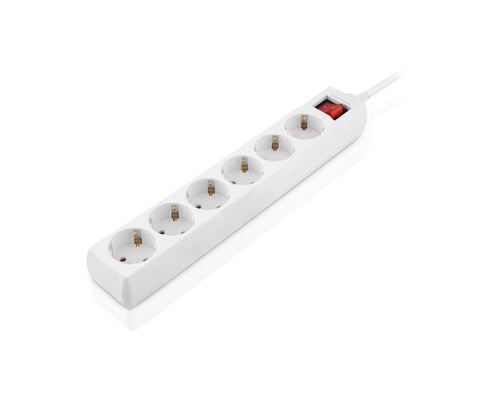 Сетевой фильтр питания REAL-EL RS-6 Protect M 3m, white (EL122300033), изображение 6 Сетевой фильтр питания REAL-EL RS-6 Protect M 3m, white (EL122300033), изображение 6