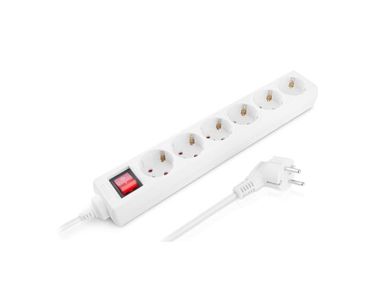 Сетевой фильтр питания REAL-EL RS-6 Protect M 3m, white (EL122300033), изображение 7 Сетевой фильтр питания REAL-EL RS-6 Protect M 3m, white (EL122300033), изображение 7