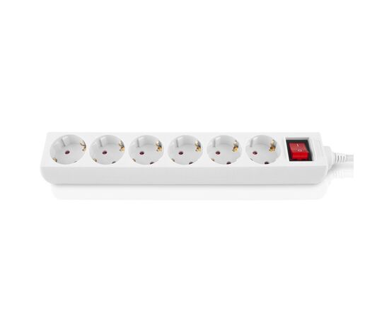 Сетевой фильтр питания REAL-EL RS-6 Protect M 3m, white (EL122300033)