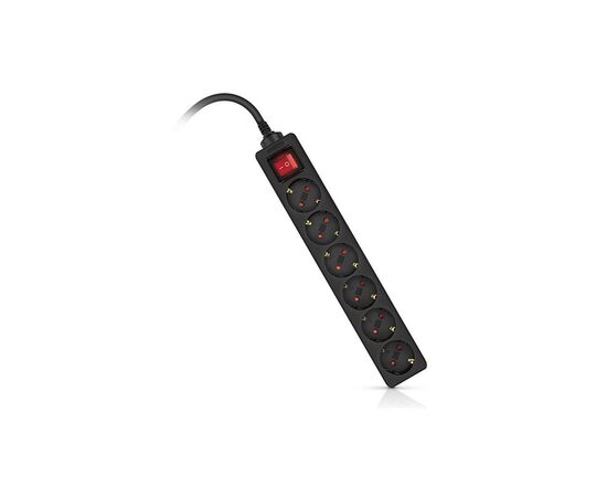 Сетевой фильтр питания REAL-EL RS-6 Protect M 5m, black (EL122300036), изображение 10 Сетевой фильтр питания REAL-EL RS-6 Protect M 5m, black (EL122300036), изображение 10
