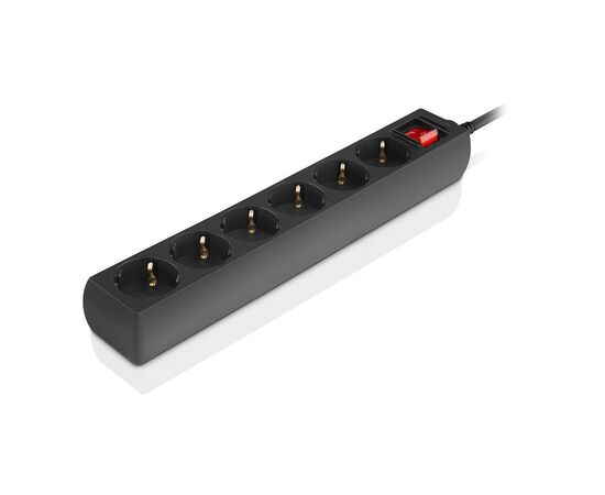 Сетевой фильтр питания REAL-EL RS-6 Protect M 5m, black (EL122300036), изображение 5 Сетевой фильтр питания REAL-EL RS-6 Protect M 5m, black (EL122300036), изображение 5